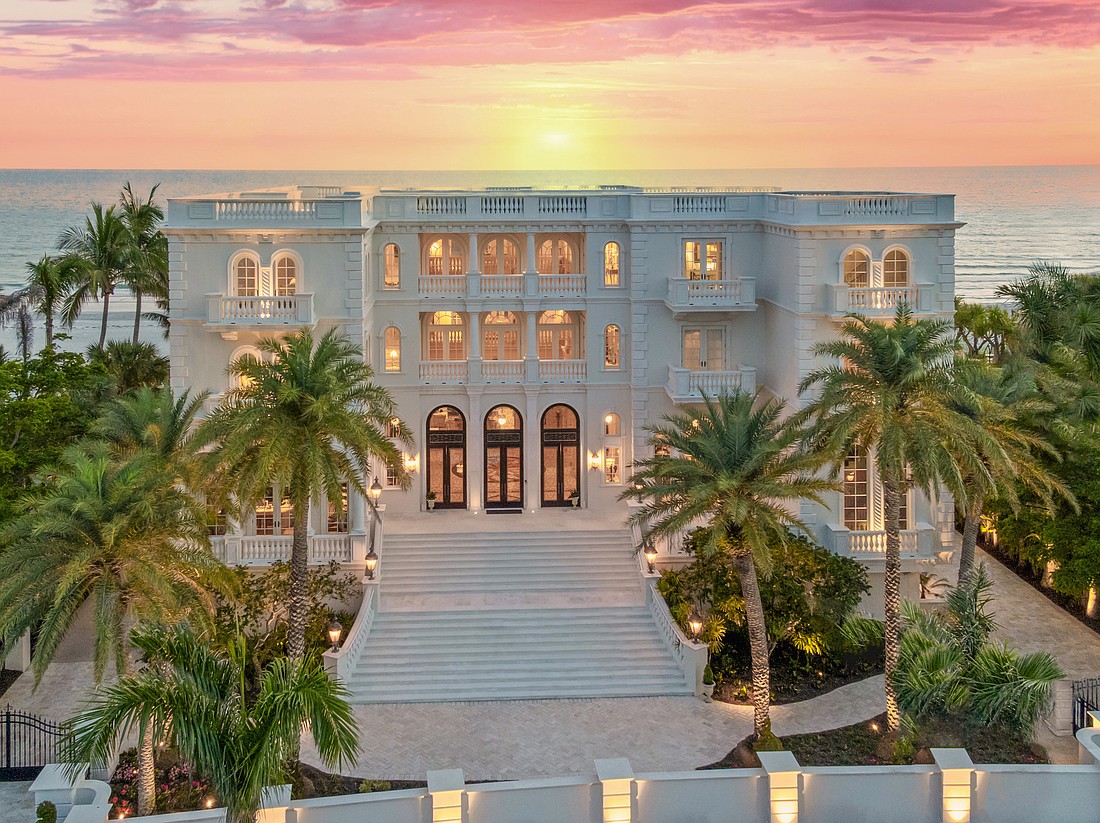 The house at 845 Longboat Club Road spans nearly 20,000 square feet.