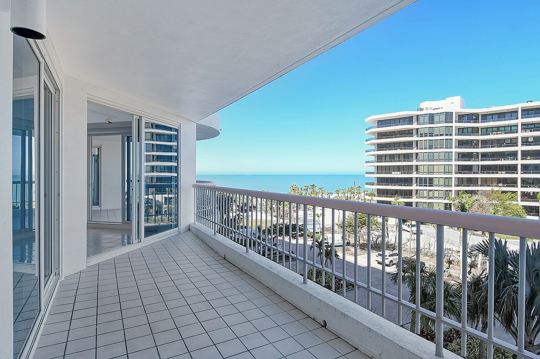 The sold unit at 455 Longboat Club Road was built in 1990 and has three bedrooms, three baths and 2,410 square feet of living area.